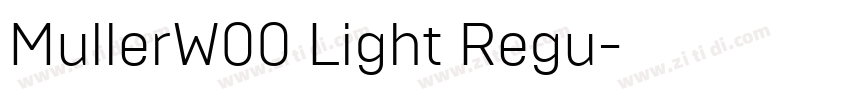 MullerW00 Light Regu字体转换